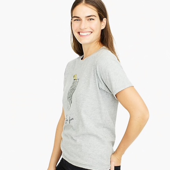 NWOT J. Crew "Gin fizz" T-shirt with sequins - Picture 6 of 6